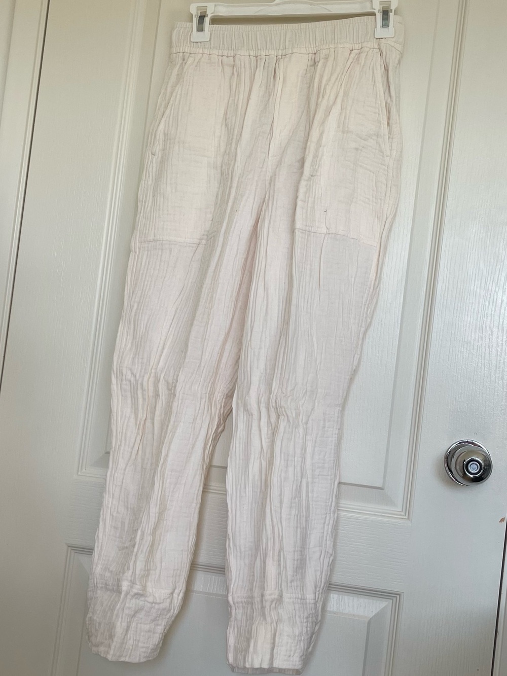 Madewell Cream Linen Pants